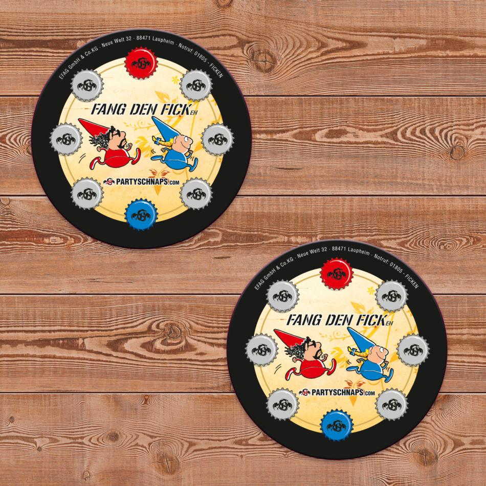 Bierdeckel Fang den Fick