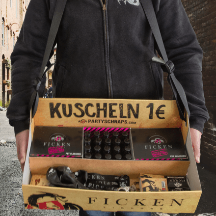 FICKEN Bauchladen zum umhängen - Komplett bestückt