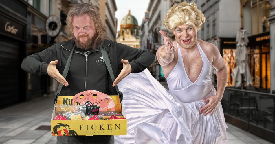 FICKEN Bauchladen in Aktion