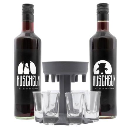 Shotbuddy mit KUSCHELN in grau
